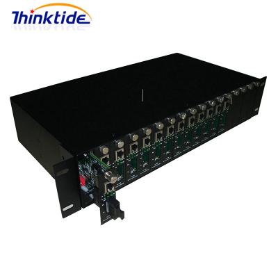 16 Slots Chassis for Media Converter